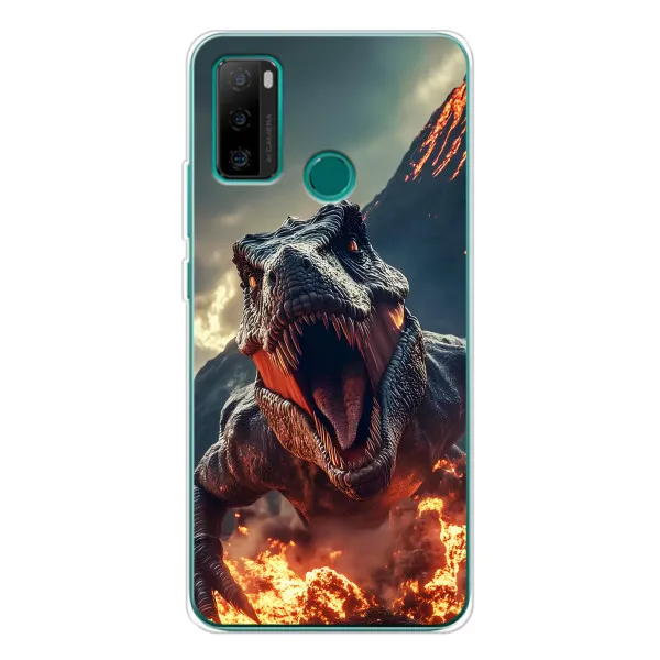 Чохол з принтом «Вогняний динозавр» для Ulefone Note 10P