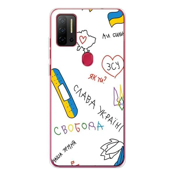 Чохол з принтом «Стикер» для Ulefone Note 11P