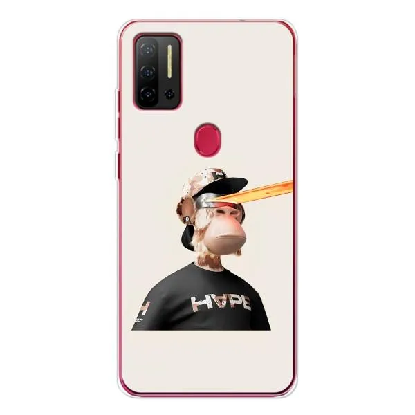 Чехол с принтом «обезьяна NFT в очках» для Ulefone Note 11P