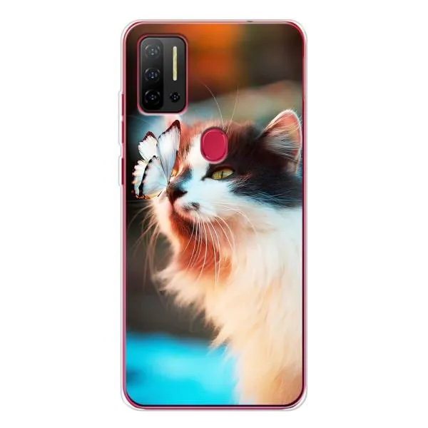 Чехол с принтом «Котик с бабочкой» для Ulefone Note 11P