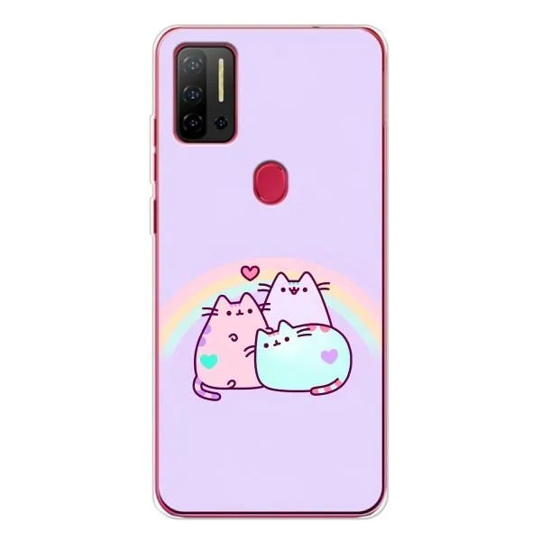 Чехол с принтом «Радужные котики» для Ulefone Note 11P