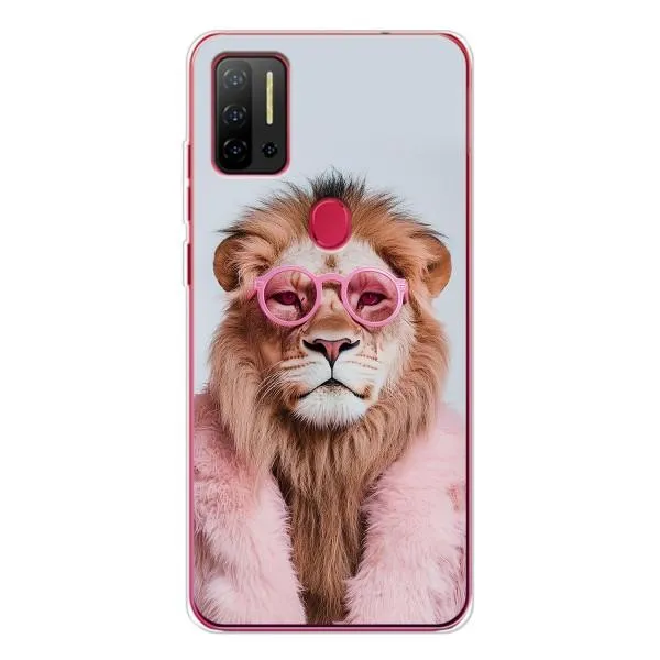 Чехол с принтом «Лев в очках» для Ulefone Note 11P