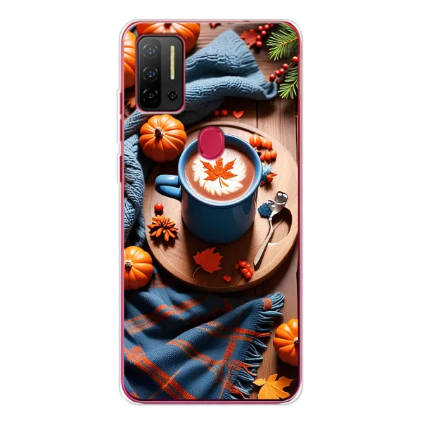 Чохол з принтом «Кава і гарбузики» для Ulefone Note 11P Чохол з принтом «Кава і гарбузики» для Ulefone Note 11P