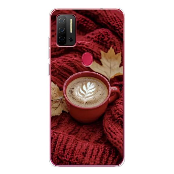 Чохол з принтом «Кава на ковдрі» для Ulefone Note 11P Чохол з принтом «Кава на ковдрі» для Ulefone Note 11P