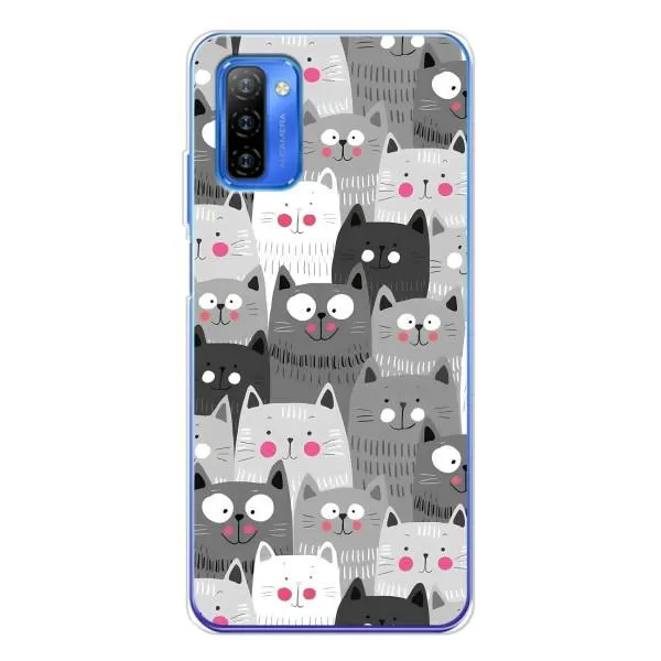 Чехол с принтом «Рисованные котики» для Ulefone Note 12 Чехол с принтом «Рисованные котики» для Ulefone Note 12