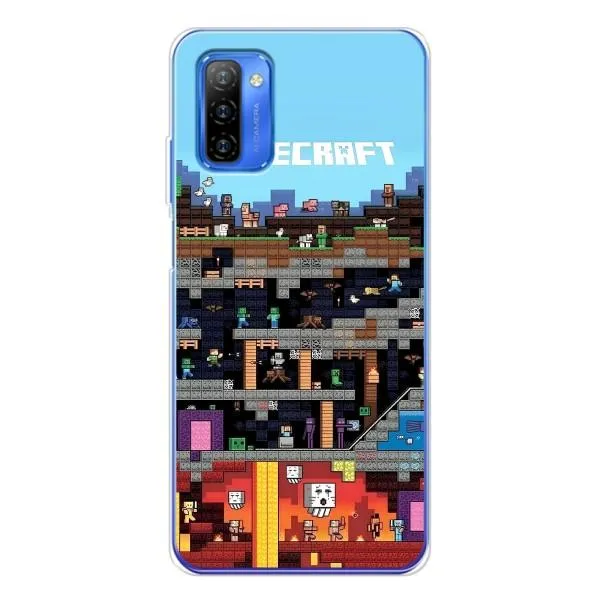 Чохол з принтом «фон Minecraft» для Ulefone Note 12