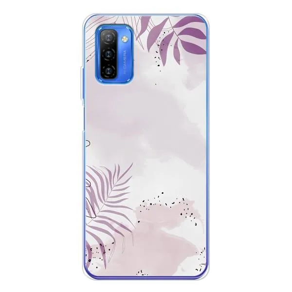 Чехол с принтом «Фиолетовые листья» для Ulefone Note 12