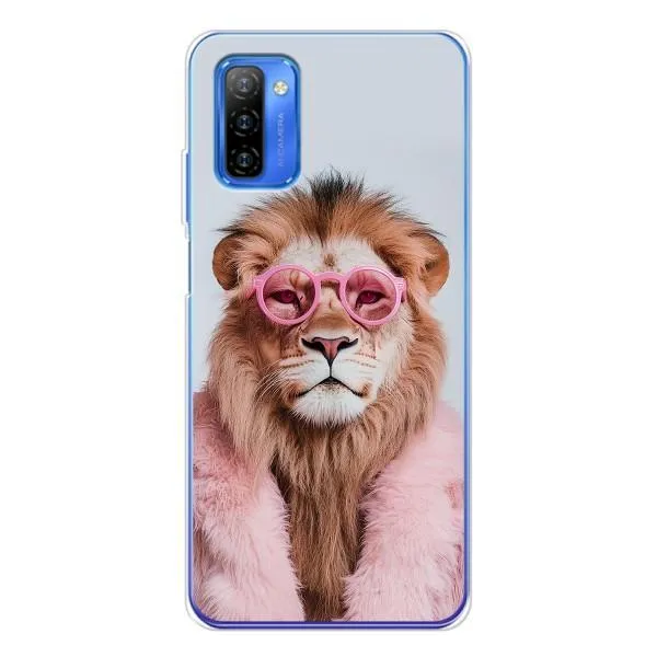 Чехол с принтом «Лев в очках» для Ulefone Note 12