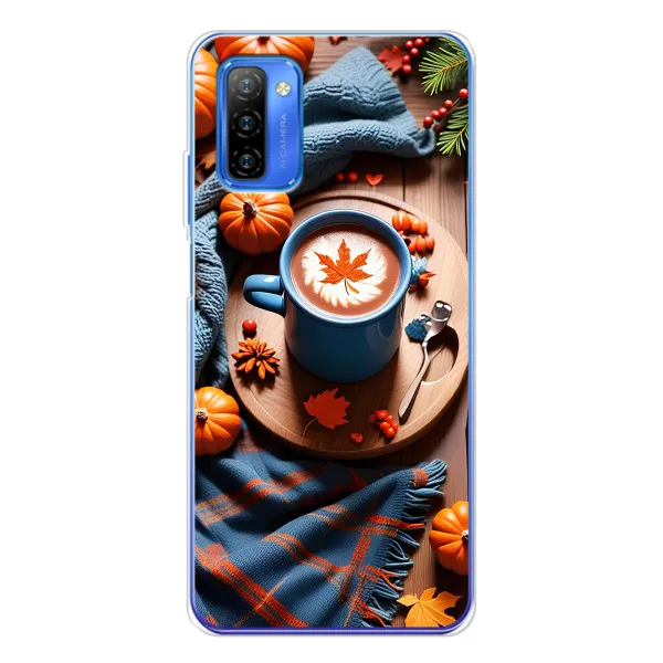 Чехол с принтом «Кофе и тыковки» для Ulefone Note 12