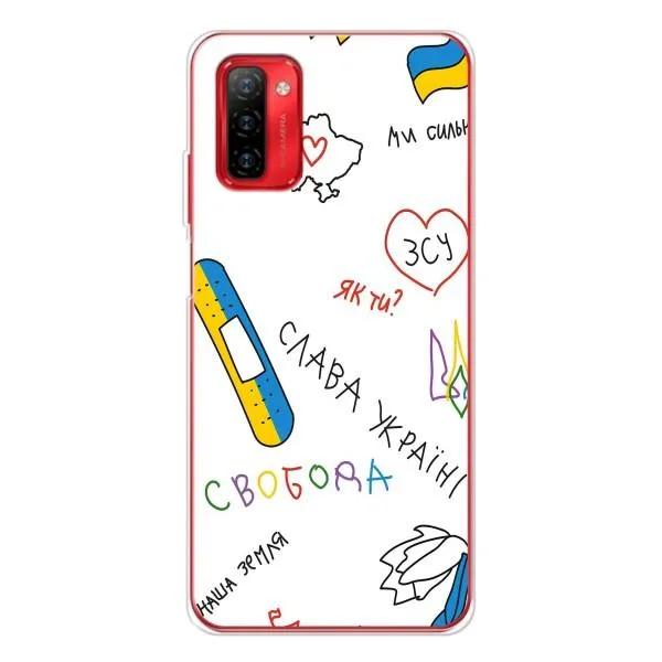 Чохол з принтом «Стикер» для Ulefone Note 12P