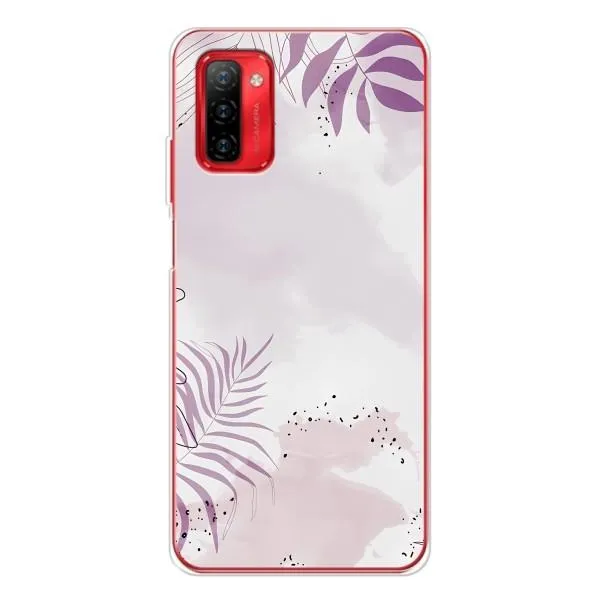 Чехол с принтом «Фиолетовые листья» для Ulefone Note 12P