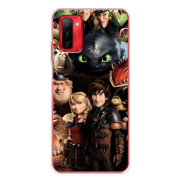 Чехол с принтом «Персонажи дракона» для Ulefone Note 12P