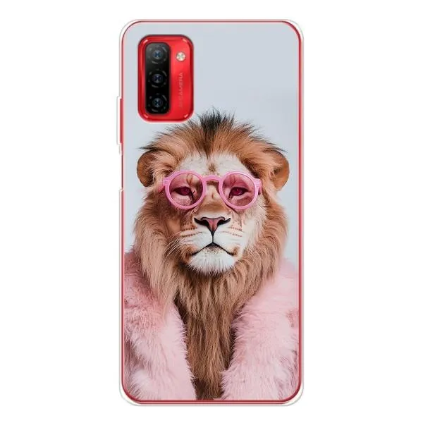 Чехол с принтом «Лев в очках» для Ulefone Note 12P