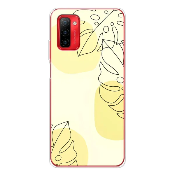 Чохол з принтом «Жовта монстера арт» для Ulefone Note 12P