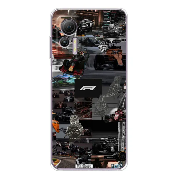 Чехол с принтом «Гоночный коллаж Ф1» для Ulefone Note 14 Чехол с принтом «Гоночный коллаж Ф1» для Ulefone Note 14