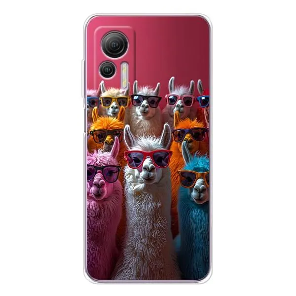 Чохол з принтом «Лами в окулярах» для Ulefone Note 14 Чохол з принтом «Лами в окулярах» для Ulefone Note 14
