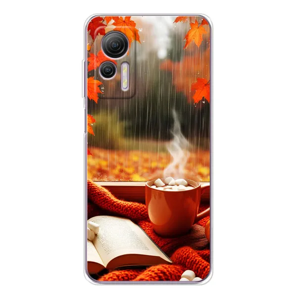 Чехол с принтом «Кофе и дождь» для Ulefone Note 14