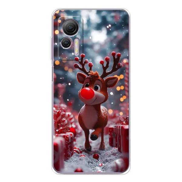 Чехол с принтом «Олень среди подарков» для Ulefone Note 14