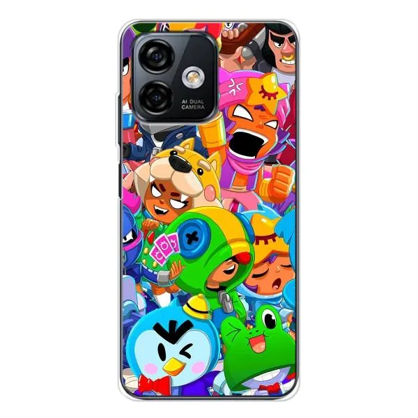 Чохол з принтом «Герої Бравл Старс» для Ulefone Note 16 Pro Чохол з принтом «Герої Бравл Старс» для Ulefone Note 16 Pro