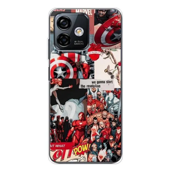 Чохол з принтом «Марвел Комикс» для Ulefone Note 16 Pro