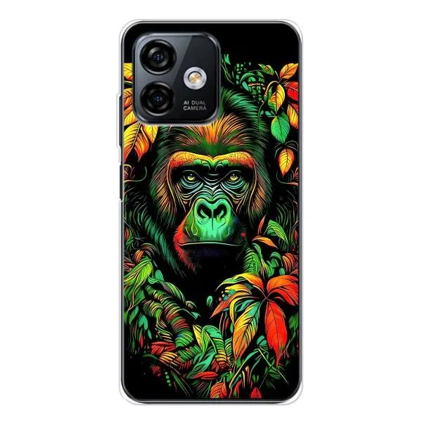 Чехол с принтом «Обезьяна в тропиках» для Ulefone Note 16 Pro