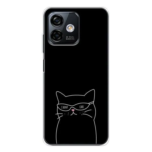 Чехол с принтом «Равнодушный кот» для Ulefone Note 16 Pro