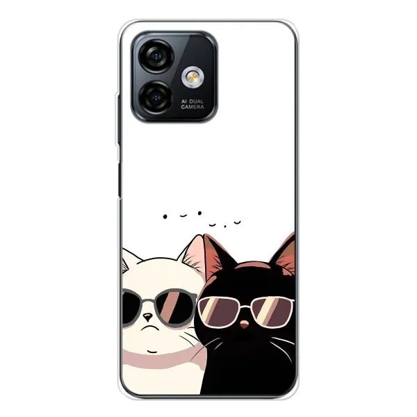 Чехол с принтом «Коты в очках» для Ulefone Note 16 Pro