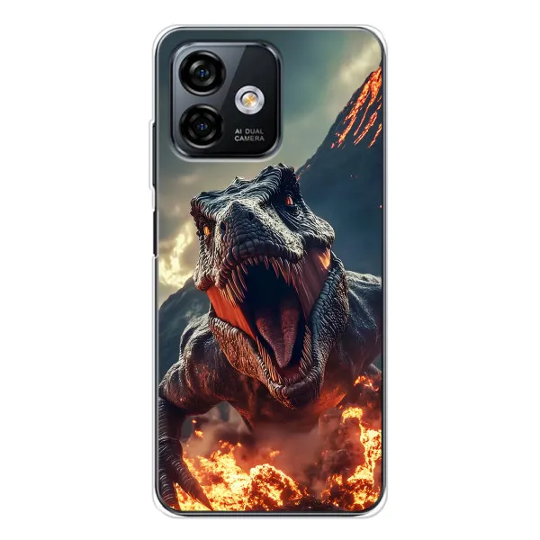 Чехол с принтом «Огненный динозавр» для Ulefone Note 16 Pro