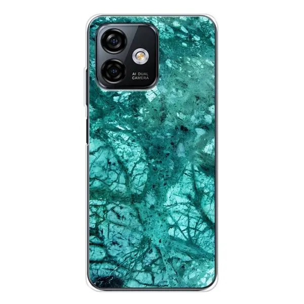 Чехол с принтом «Зеленый мрамор» для Ulefone Note 16 Pro