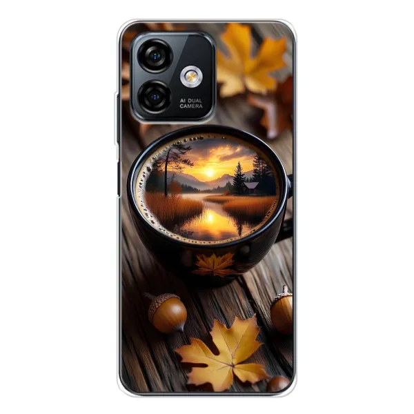 Чохол з принтом «Темна кава» для Ulefone Note 16 Pro
