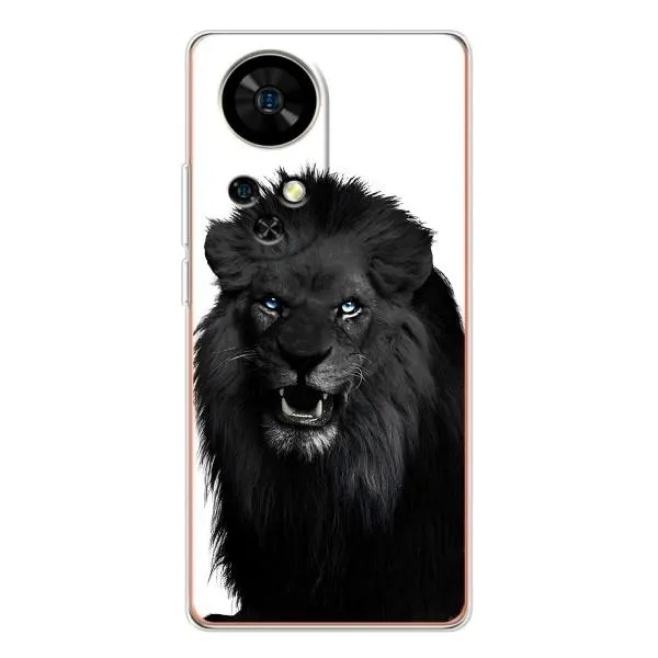 Чехол с принтом «Черный ЛЕВ» для Ulefone Note 17 Pro