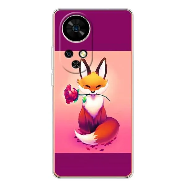 Чохол з принтом «Лиса з трояндою» для Ulefone Note 17 Pro Чохол з принтом «Лиса з трояндою» для Ulefone Note 17 Pro