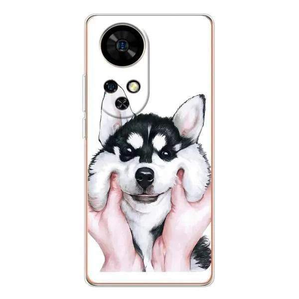 Чехол с принтом «Довольный Хаски» для Ulefone Note 17 Pro Чехол с принтом «Довольный Хаски» для Ulefone Note 17 Pro