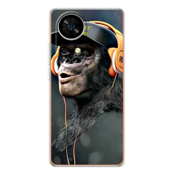 Чехол с принтом «В наушниках» для Ulefone Note 17 Pro