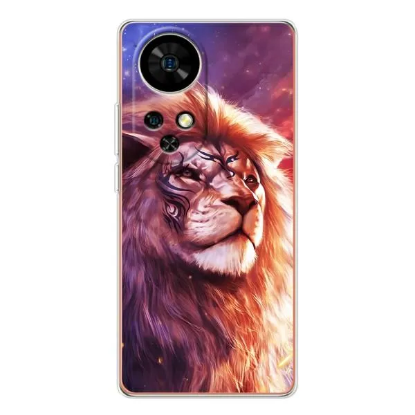 Чехол с принтом «Красочный Лев» для Ulefone Note 17 Pro
