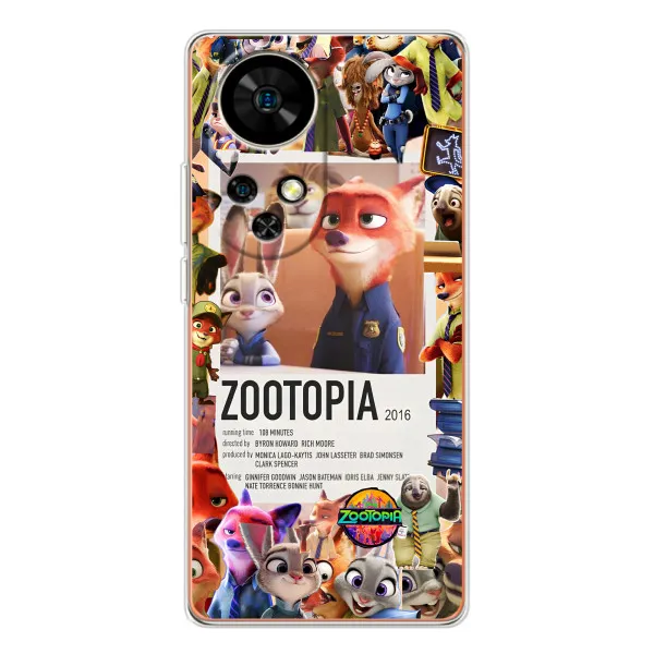 Чехол с принтом «Постер Зверополис» для Ulefone Note 17 Pro