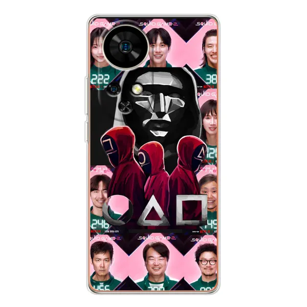 Чохол з принтом «Учасники Гра кальмара» для Ulefone Note 17 Pro Чохол з принтом «Учасники Гра кальмара» для Ulefone Note 17 Pro