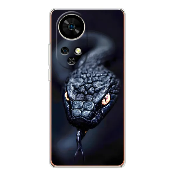 Чехол с принтом «Черная змея» для Ulefone Note 17 Pro Чехол с принтом «Черная змея» для Ulefone Note 17 Pro