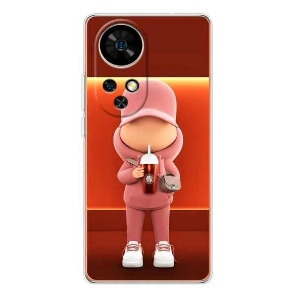 Чехол с принтом «С Кофе» для Ulefone Note 17 Pro
