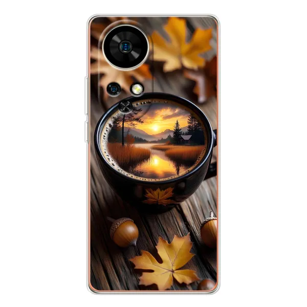 Чохол з принтом «Темна кава» для Ulefone Note 17 Pro