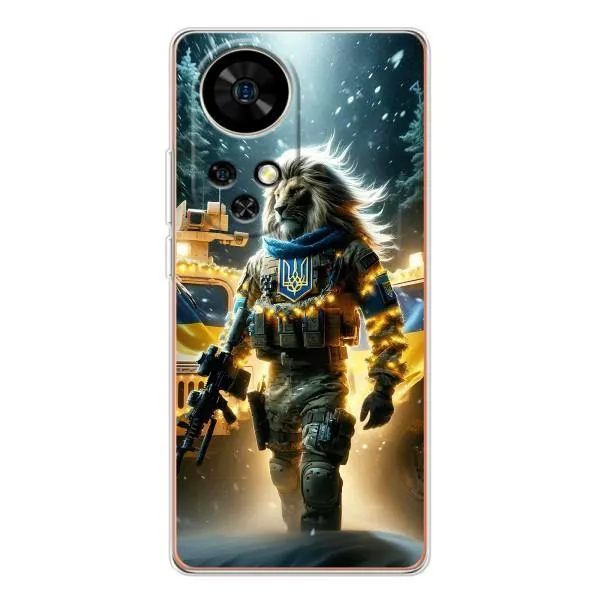 Чехол с принтом «ЛЕВ ЗСУ» для Ulefone Note 17 Pro