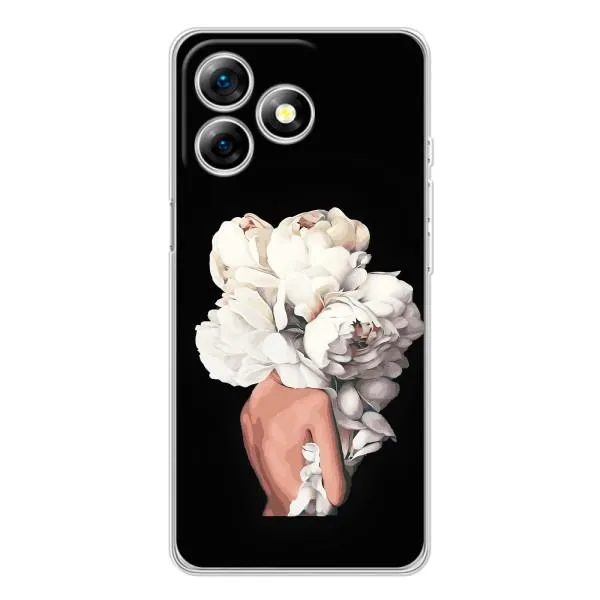 Чехол с принтом «Белые цветы» для Ulefone Note 18 Pro Чехол с принтом «Белые цветы» для Ulefone Note 18 Pro