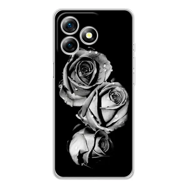 Чохол з принтом «Чорна троянда» для Ulefone Note 18 Pro