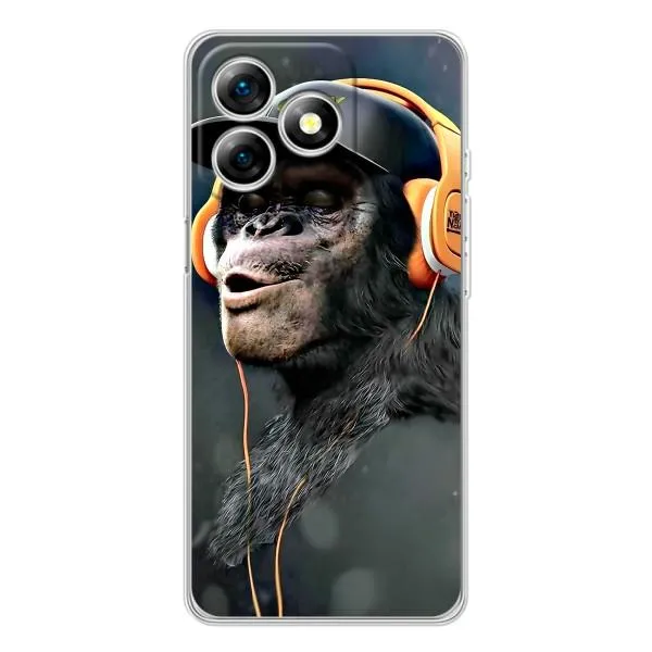 Чехол с принтом «В наушниках» для Ulefone Note 18 Pro
