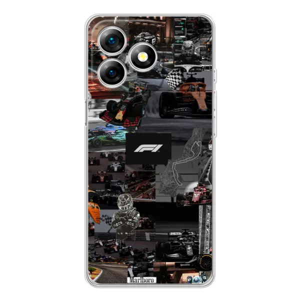 Чохол з принтом «Гоночний колаж Ф1» для Ulefone Note 18 Pro