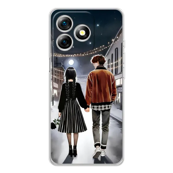 Чехол с принтом «Уэнздей и Тайлер» для Ulefone Note 18 Pro