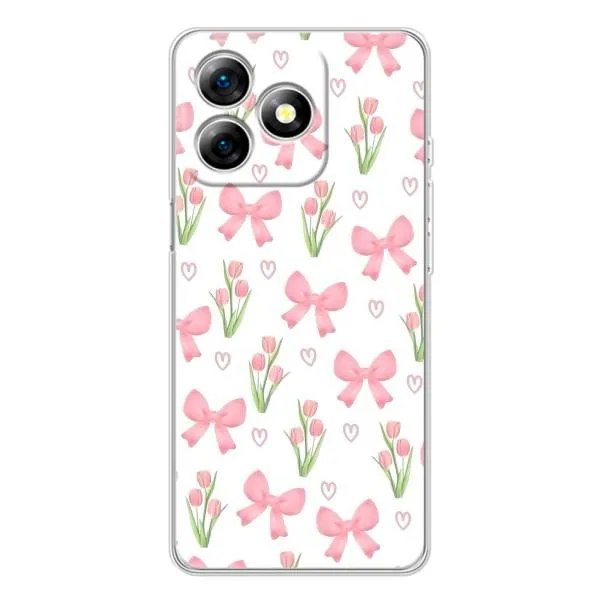 Чехол с принтом «Банты и цветы» для Ulefone Note 18 Pro