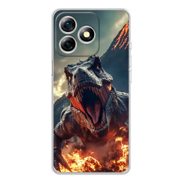 Чехол с принтом «Огненный динозавр» для Ulefone Note 18 Pro