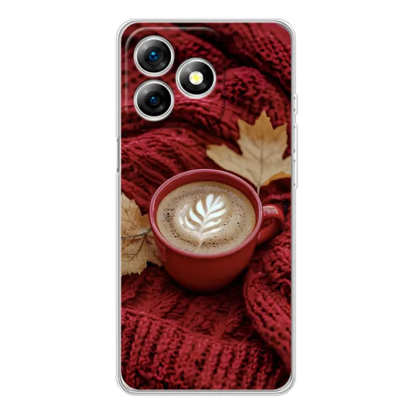 Чохол з принтом «Кава на ковдрі» для Ulefone Note 18 Pro