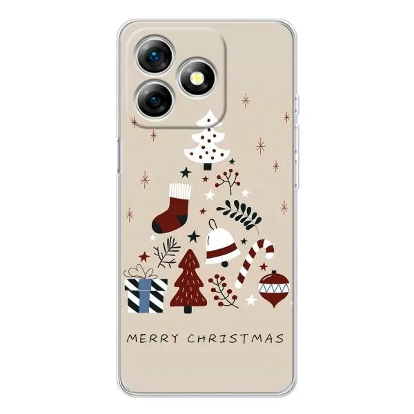 Чехол с принтом «Merry Christmas» для Ulefone Note 18 Pro